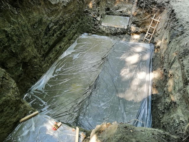 бетонное основание под резервуар