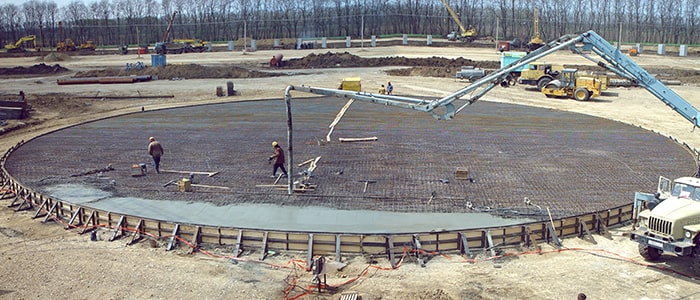 монтаж стальных вертикальных резервуаров